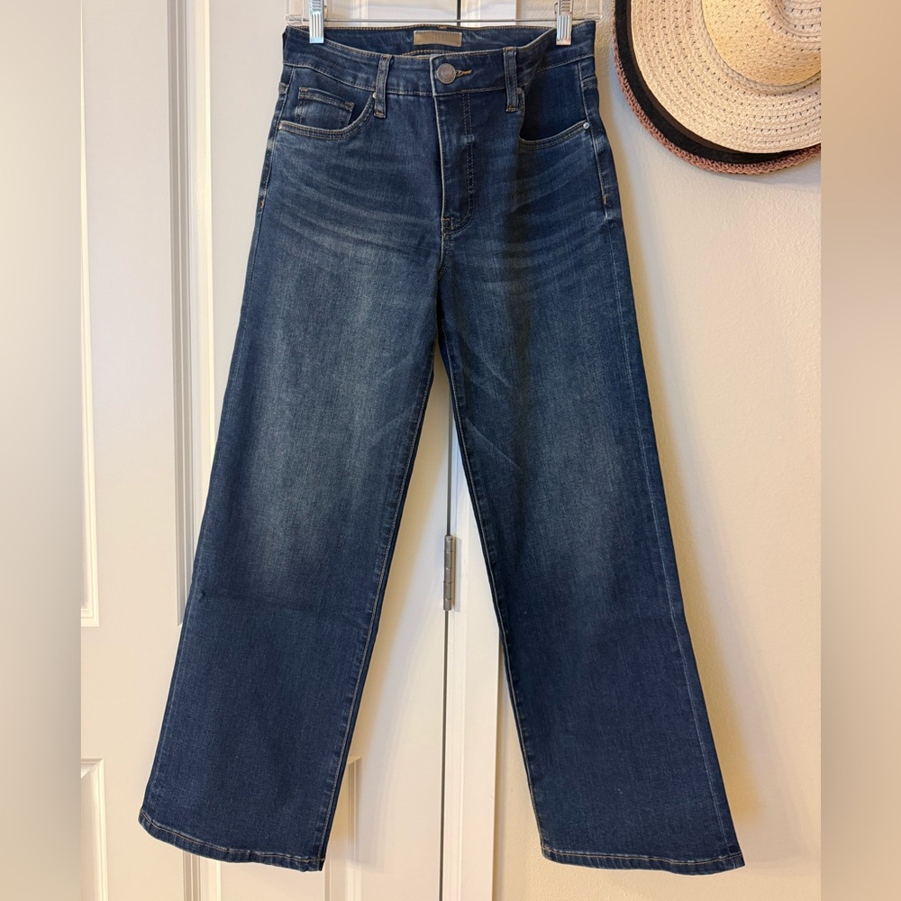 Kut from the Kloth Jodi Wide Leg Jeans - Indigo Blue Wash